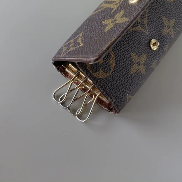 Louis Vuitton Brown and Gold Monogram Key Case